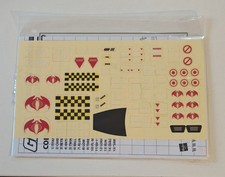 GI Joe 25th Anniversary Sticker Label Decal Sheet for Cobra Rattler 2008 Hasbro