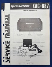 Original Kenwood KAC-887 Power Amplifier Service Manual