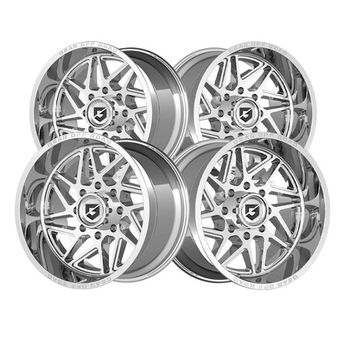 1 X Gear Off Road 761C Ratio 18X9 8X6.50 125.2 Hub +18 Offset Chrome ...