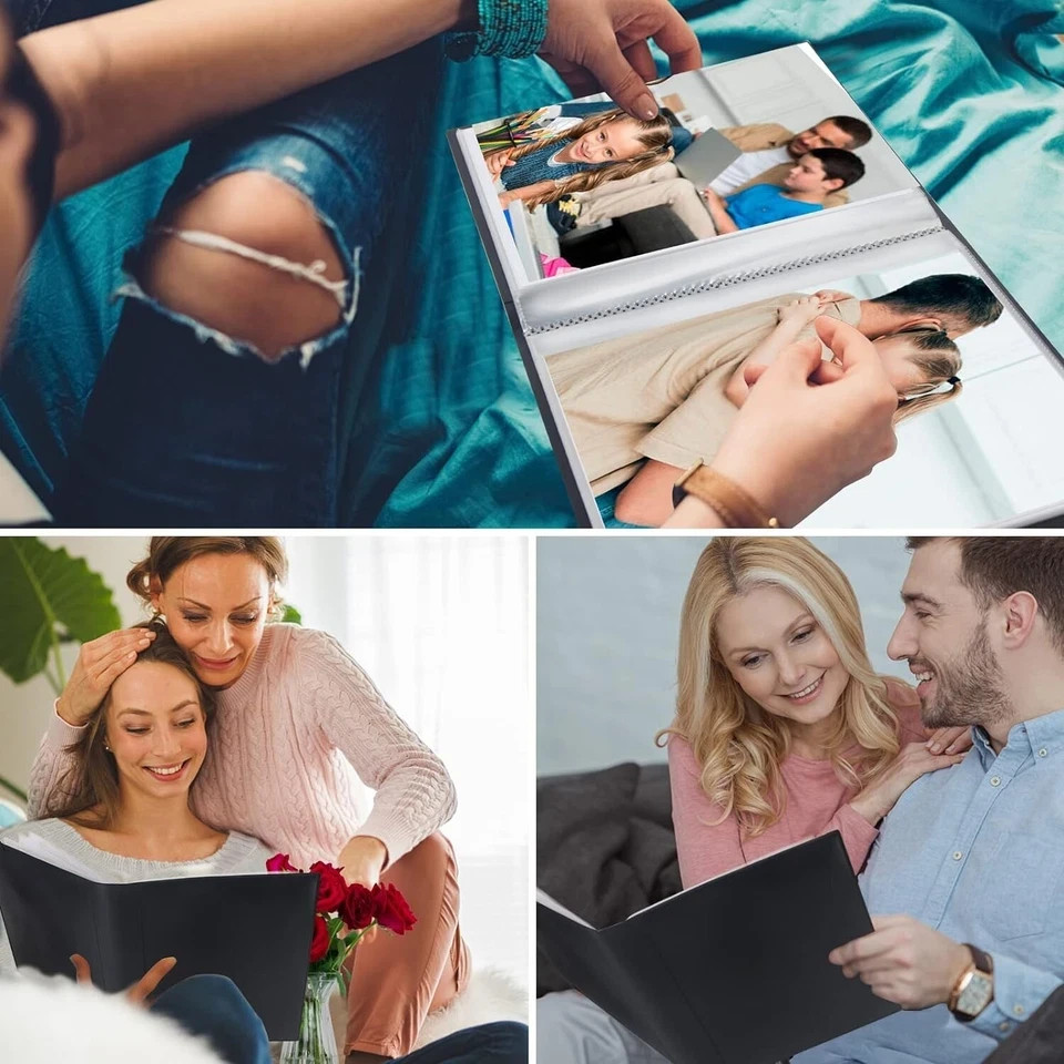 Photo Album 8X10, 8X10 Photo Album Book Holds 68 Photos, Art Portfolio Binder fo