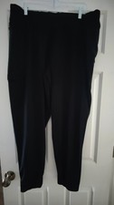 Women's Omnisheild Columbia Pull Up Black Pants Elastic Waist Size XL