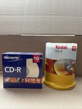 Kodak 52X 80 Mins 700 MB CD-R Blank Recordable Discs 100 Pack Factory Sealed
