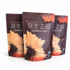 (Pack of 3) Organic RYZE Mushroom Coffee 30 Servings Per