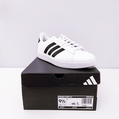 Adidas Grand Court 2.0 Shoes White Black Men's Sneakers Size US 9.5