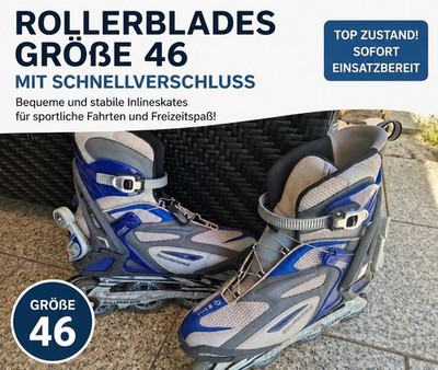 Rollerblades Gr. 46 mit Schnellverschluss   TOP Zustand   günstig!