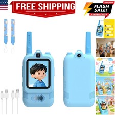 Video Walkie Talkies for Kids 2 Pack, Dual Cameras Kids Walkie Talkies with 2...