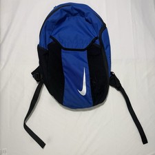 Nike Academy Team Backpack Unisex Blue Ball Bag Swish Logo Black