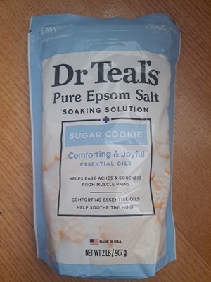 Dr Teals Limited Edition Sugar Cookie Pure  Epsom Salt Soaking 2 lbs/907g New