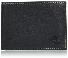 Timberland Men's RFID Blocking Wallet Genuine Leather One Size, Black