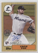 2022 Topps Update 1987 Topps Baseball Auto Zach Pop #87BA-ZPO Auto 0w38