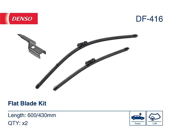 Denso Wischblatt Beifahrerseitig, Fahrerseitig U.A. FüR CitroËN, Opel, Peugeot-image