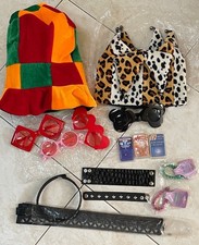 LOT ROCK PUNK  MAGNET EARRINGS MADHATTER MARDI GRAS HALLOWEEN ACCESS NEW!