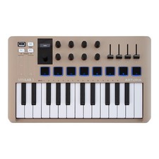 Controller MIDI Keyboard 25 Key 8 Drum Pads Arturia MiniLab 3 USB Champagne