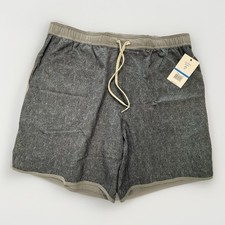 NWT Penguin Sport Men's XL Dark Gray Swim Shorts Drawstring Elastic Waist