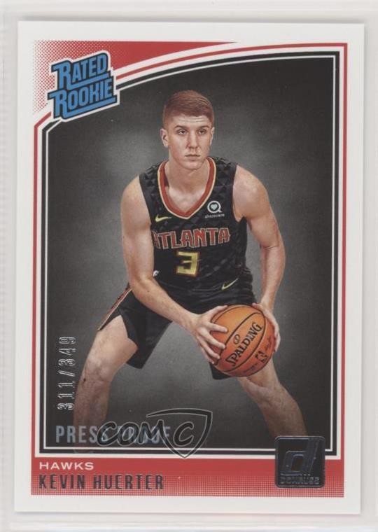 2018 Panini Donruss Rated Rookies Press Proof Silver 311/349 Kevin Huerter 03xg