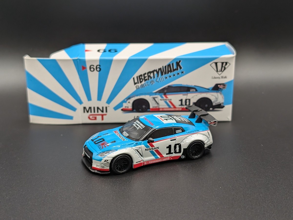 1:64 MINI GT LB WORKS Nissan GTR Cosmics Malaysia #66 RHD | eBay