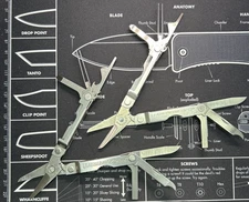 LEATHERMAN Micra Stainless Multi-Tools Knife Scissors & More VGUC (Lot Of 2)