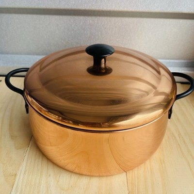 Coppercraft Guild Copper Pot Pan Casserole with handles and lid