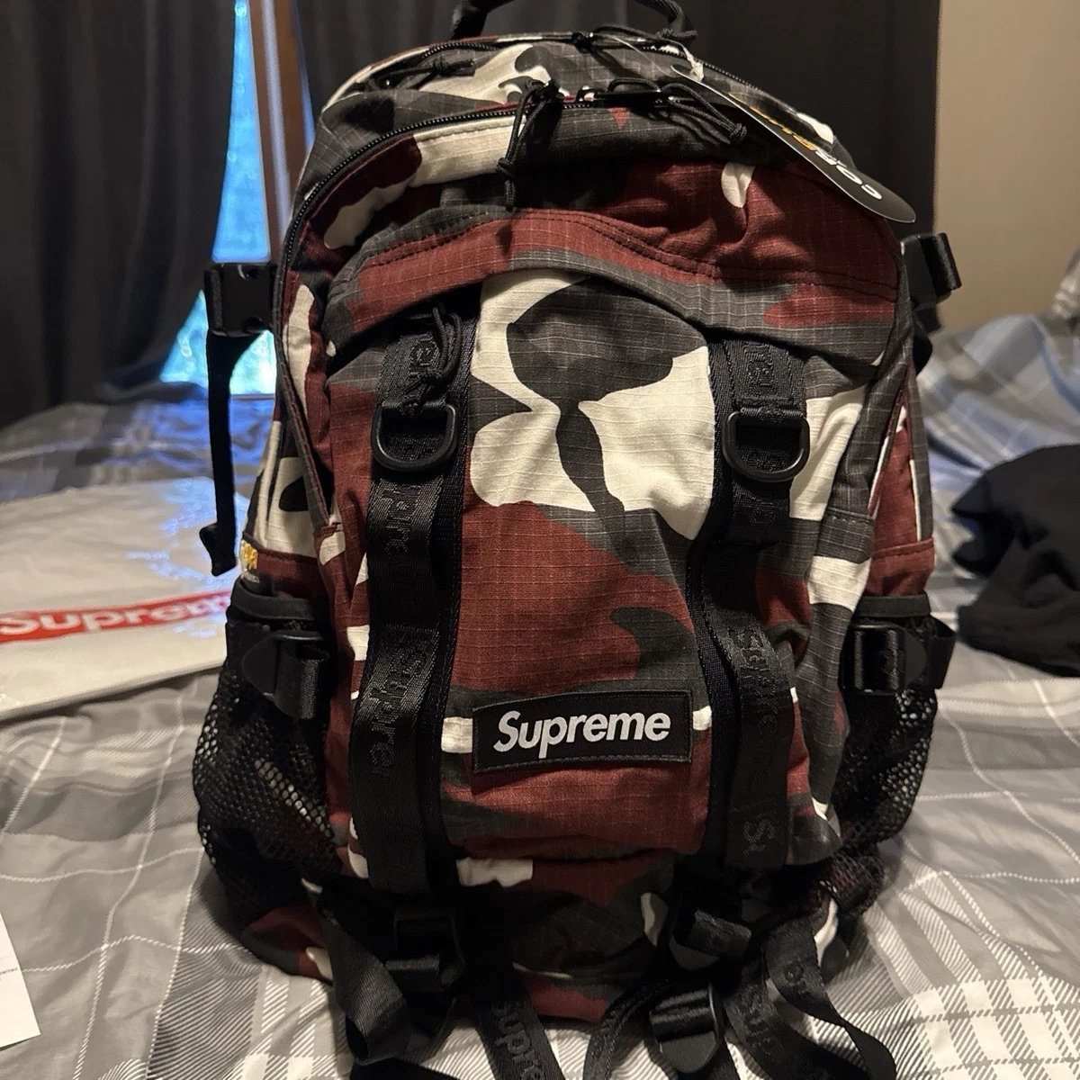 Supreme Red Backpacks for Men for sale - eBay
