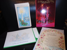 MIXED LOT OF 5 NOS VINTAGE CHRISTMAS GREETING CARDS