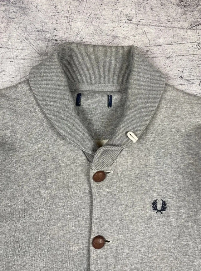 Cardigã Fred Perry Vintage Masculino Clássico Y2K Manga Longa Raro Anos 00 Tamanho M - Imagem 2 de 4