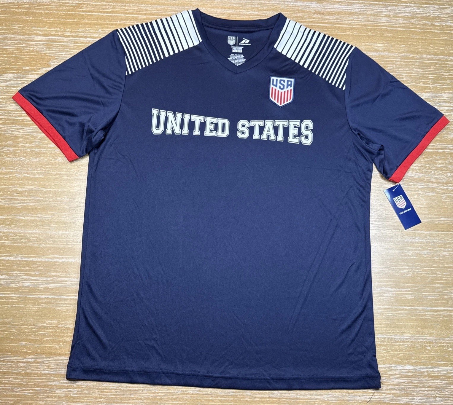 U.S. Soccer Iconsports USA National Team Soccer Jersey Navy Size XL New