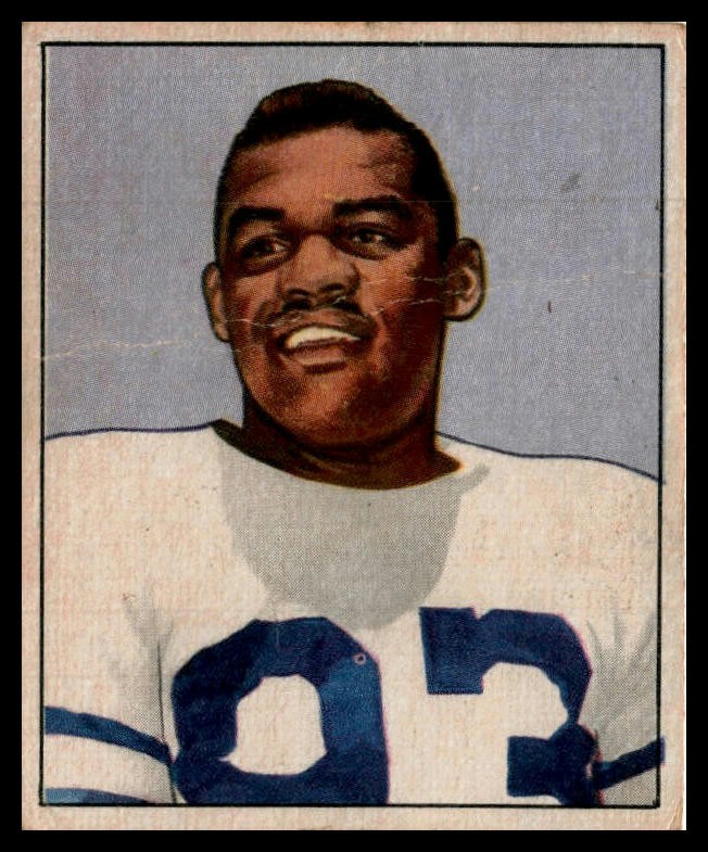 George Taliaferro #14 Football Cards 1950 Bowman trading card — raw and PSA graded price guide