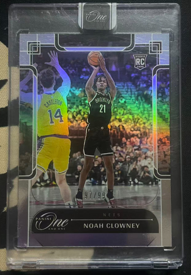Noah Clowney 2023-24 Panini One And One 97/99 Silver RC Brooklyn Nets
