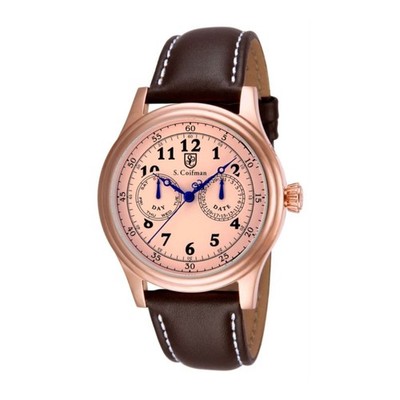 S. Coifman S. Coifman Men's Blush Dial Swiss Quartz Watch SC0280
