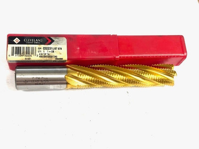 CLEVELAND TWIST 1'' PM/PLUS LEAD 6.725 864627 C32231 4 CUT 5F TIN 4-5/8'' FLUTE L.