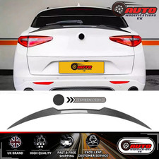 Alfa Romeo Stelvio Heck Mitte Flügel Kofferraum Spoiler Lippe Body Kit Kohlefaser 2017+