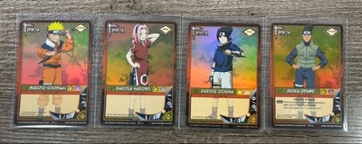 NARUTO Card Game English Holo Naruto Sakura Sasuke Iruka 4 Card Set Japan Unused