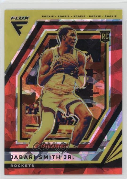 2022-23 Panini Flux Rookies Red Cracked Ice Prizm Jabari Smith Jr #201 0nr3