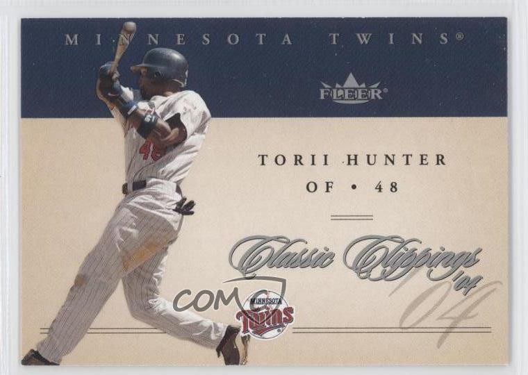 2004 Fleer Classic Clippings Torii Hunter #48 2u3