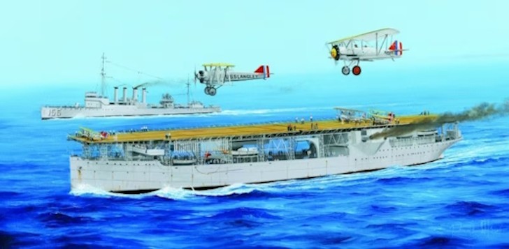 Trumpeter 05631 1:350 USS Langley CV-1 Aircraft Carrier Model Boat Kit New UK U