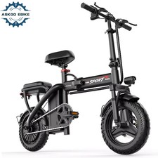 ASKGO Lightweight Folding Ebike 500W 48V 20MPH 14" Electric bike for Adults