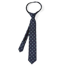 Star Wars Grogu Boy's Navy Dotted Zipper Tie