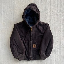 Carhartt YOUTH YJ159 Fleece lined hooded work wear jacket