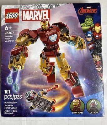 Brand new, factory sealed LEGO Marvel 76307 Iron Man Mech vs. Ultron set.