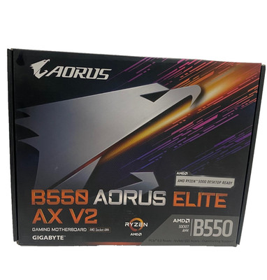 Aorus B550 Elite Ax V2 Wifi GE Gaming Motherboard, Gigabyte, AMD Ryzen, Grey