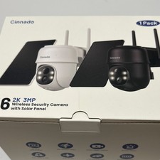Cinnado B6 2K 3MP Wireless Security Camera Solar Color Night Vision PIR