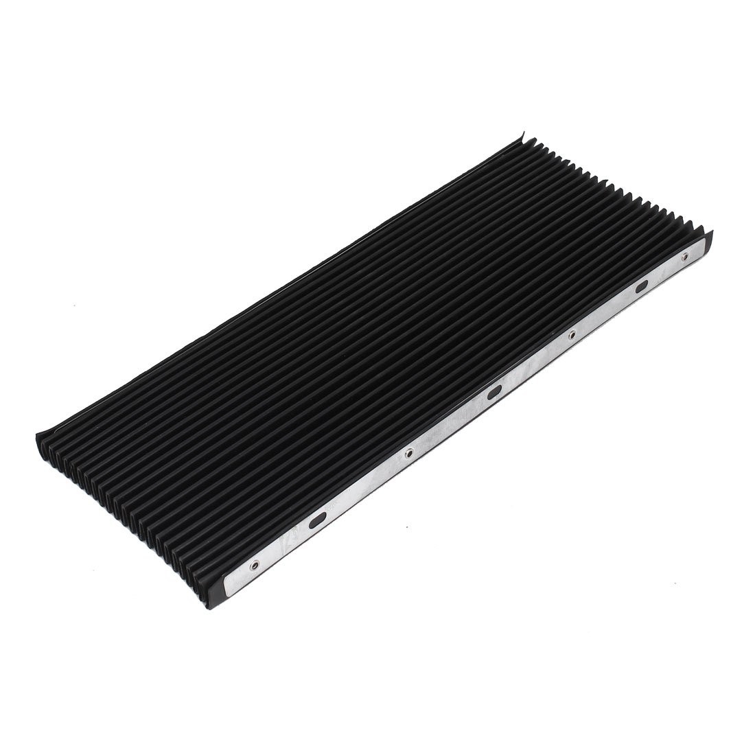Soufflet de protection pliable en caoutchouc noir de 1,5m pour guidage de machine-outil