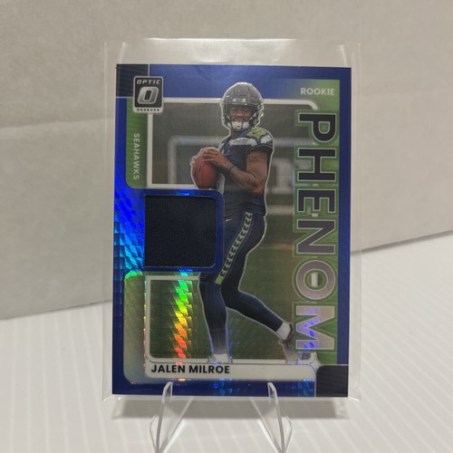 2025 Donruss Optic Jalen Milroe Blue Hyper (RAW)