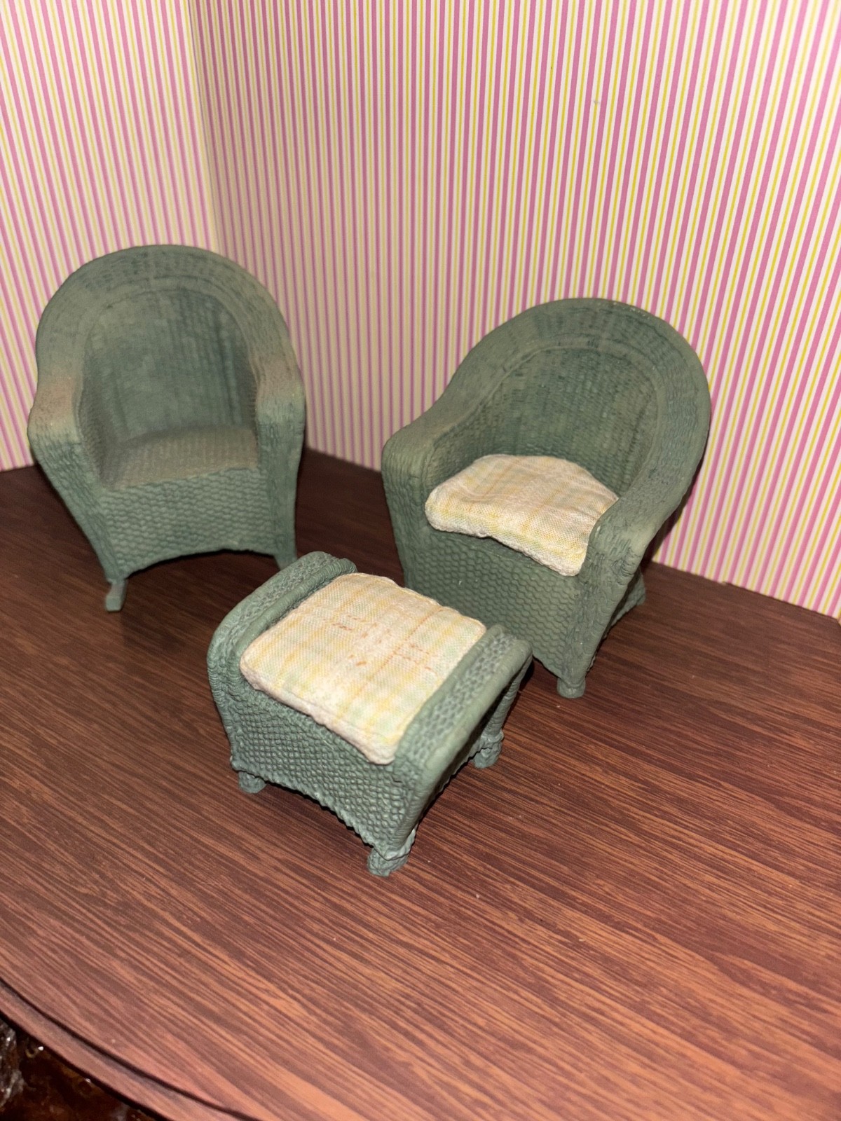 With Ottoman And Rocking Chair Set, 1:12