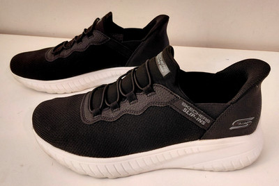 Skechers Men's Bobs Hands Free Slip-ins Shoes, Black Size 9 Memory Foam, #118300