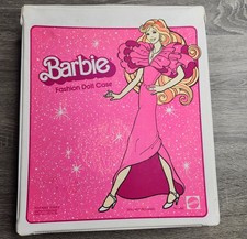 Vintage 1982 Barbie Fashion Doll Case Pink White No. 1002 Mattel Made In USA