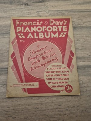 Francis & Day s Pianoforte Album Nr. 2 - Vintage Klavier Noten