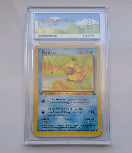 Psyduck (1st Edition) graded ACE 9 for sale on eBay