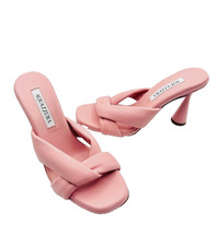 New Aquazzura Pink Twist Soft Cushioned Luxur...