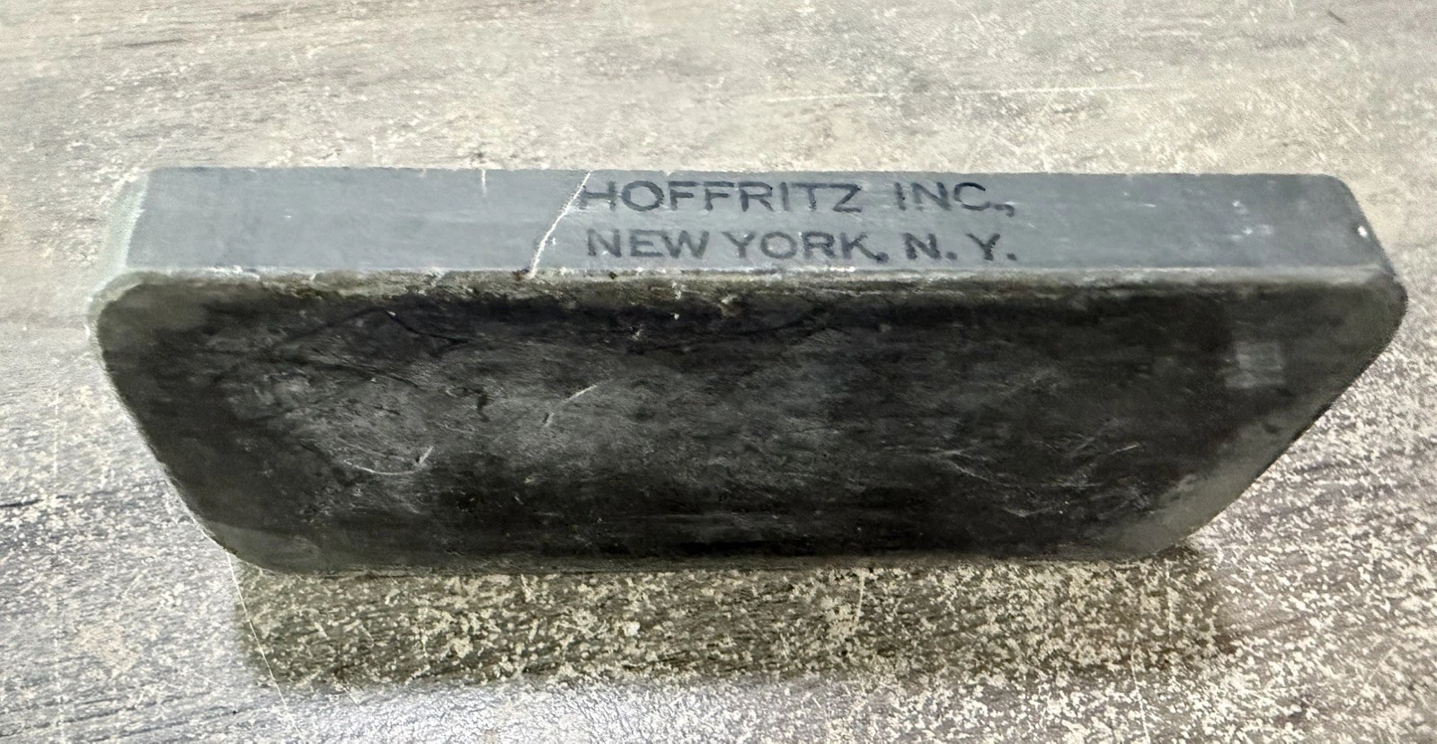 Vintage Knife Sharpening Double Sided Stone Wet Stone Hoffritz Ritz